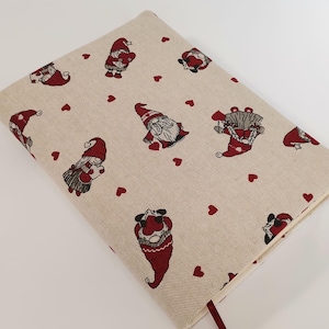 Couverture de livre réglable, Couverture de livre en tissu, Couverture de livre réutilisable, Étui de livre A5, Couverture de livre de poche, Protège-livre, Couverture de livre avec des nains