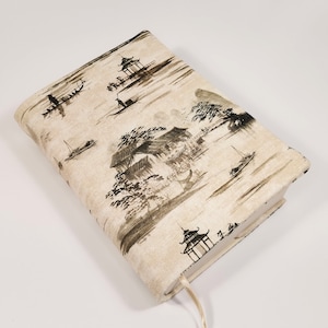 Fabric book cover, adjustable book cover, book lover gift, paperback cover, book protector