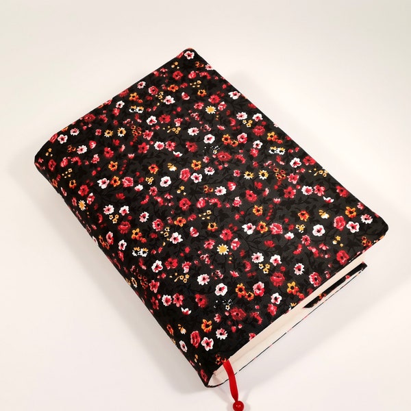 Adjustable book protector, book jacket, padded book cover, bookish gift