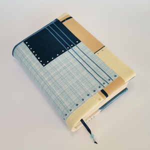 Couverture de livre en tissu, Couverture de livre A5, Couverture de livre réglable, Couverture de livre réutilisable, Étui de livre fait main, Couverture de livre de poche, Protège-livre