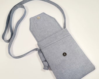 Crossbody phone bag, Cell phone bag, Textile phone case