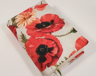 A5 book cover, Adjustable book cover, Fabric book cover, Reusable book cover, Handmade book case, Paperback book cover, Book protector
