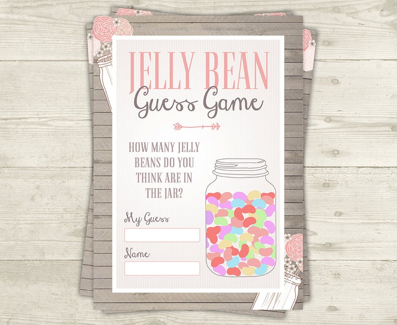 Jelly Bean Guessing Game Template