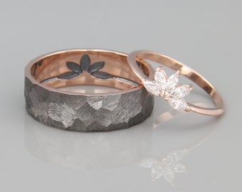Unique Wedding Band Sets His And Hers