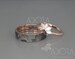 Marquise Diamond Wedding Bands Set |  14K Rose Gold His and Hers Wedding Rings Set | Marquise Diamond Ring | Black Rhodium Gold Band 