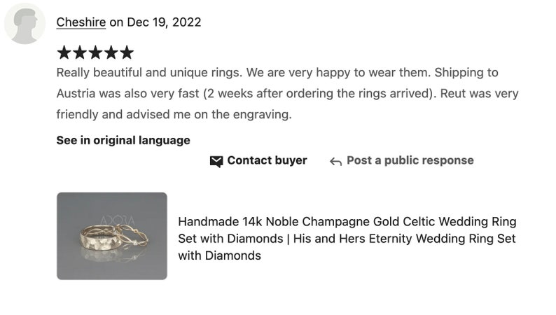 His and Hers Celtic Wedding Band Set Rose Gold Celtic Wedding Ring Set with Diamonds Black Rhodium Rose Gold Eternity Wedding Rings zdjęcie 5