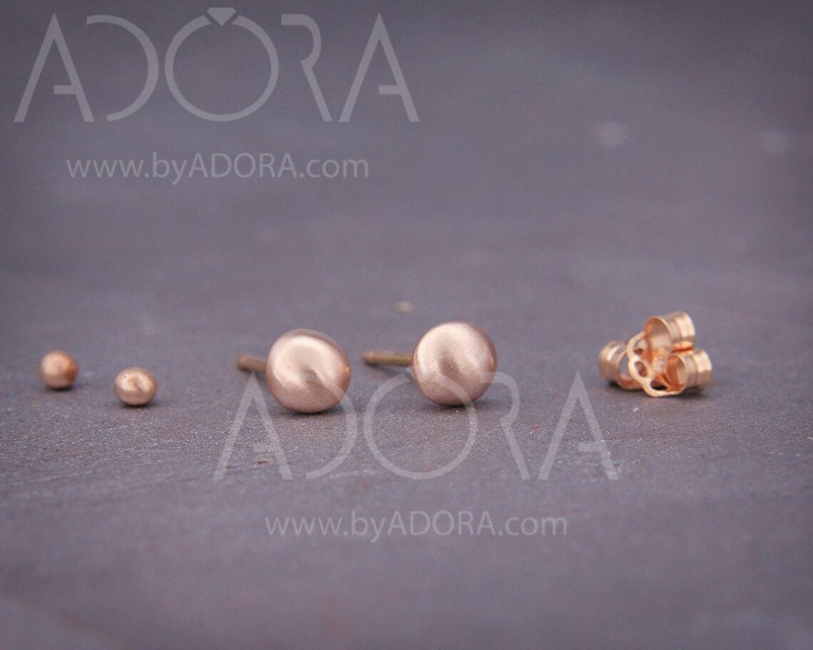 Pebbles Earrings 14k Gold