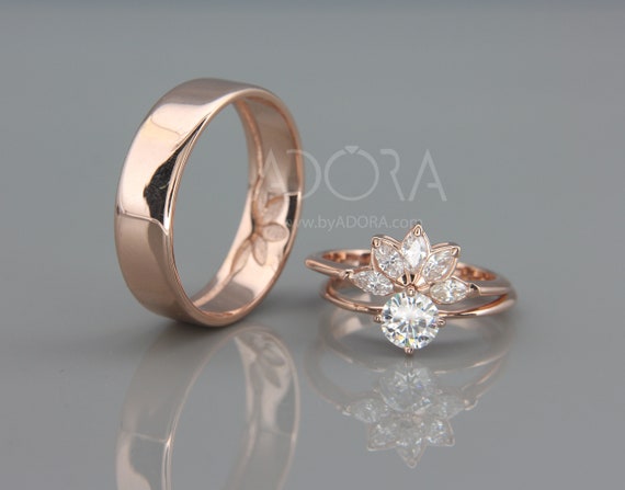 Anillos de matrimonio oro rosado hotsell
