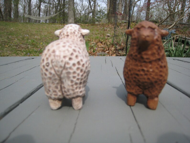 Country Chess Sheep Figurine Etsy