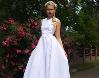 white dress woman, 50s cocktail dress, long white dress, beach wedding dress, white dresses for women, cocktail dress vintage, elegant dress