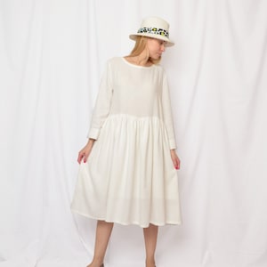 White Linen Dress Plus Size Clothing Linen Womens Clothing - Etsy