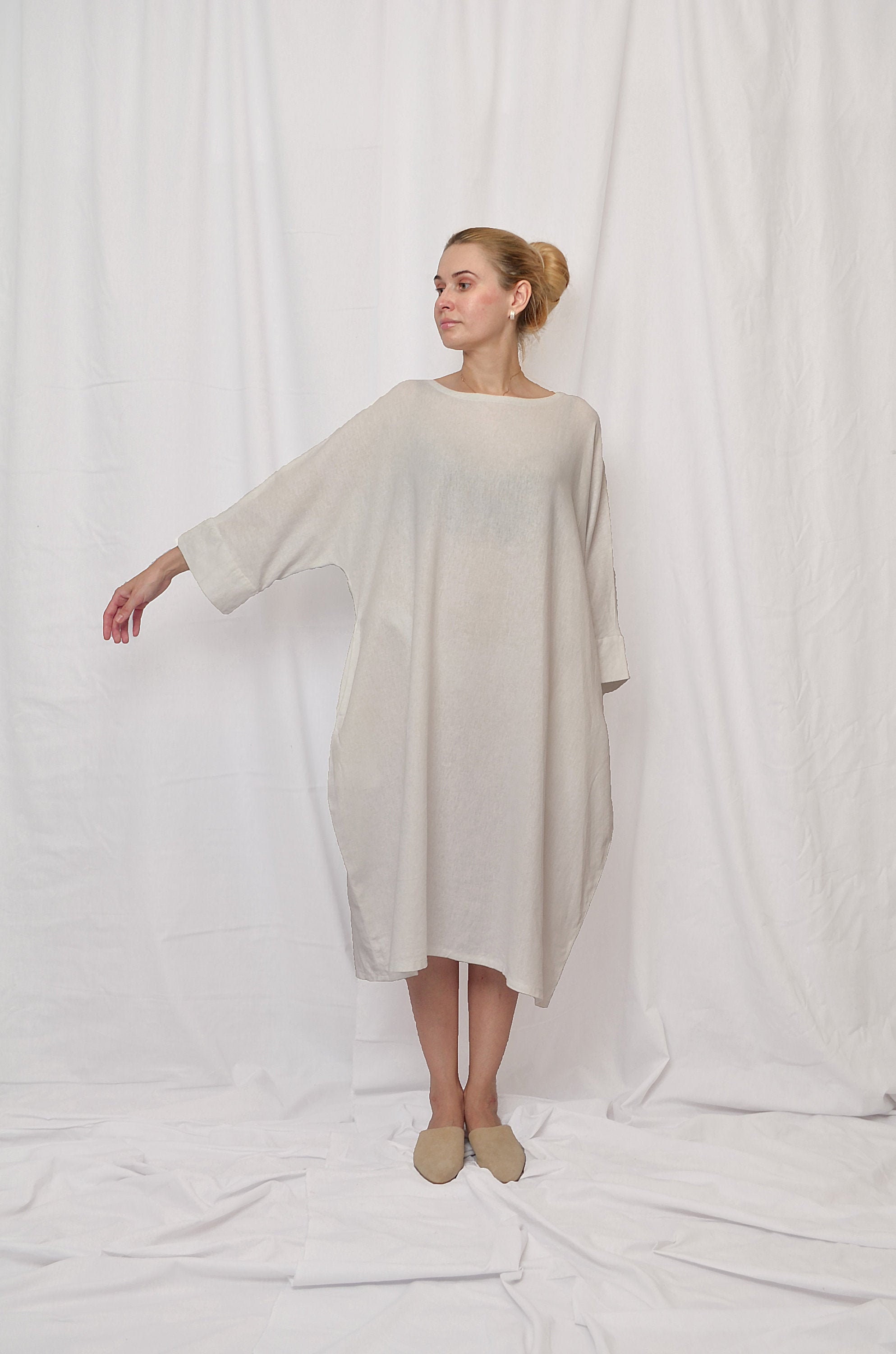 White Dress Women Linen Dresses for Women Plus Size Linen - Etsy