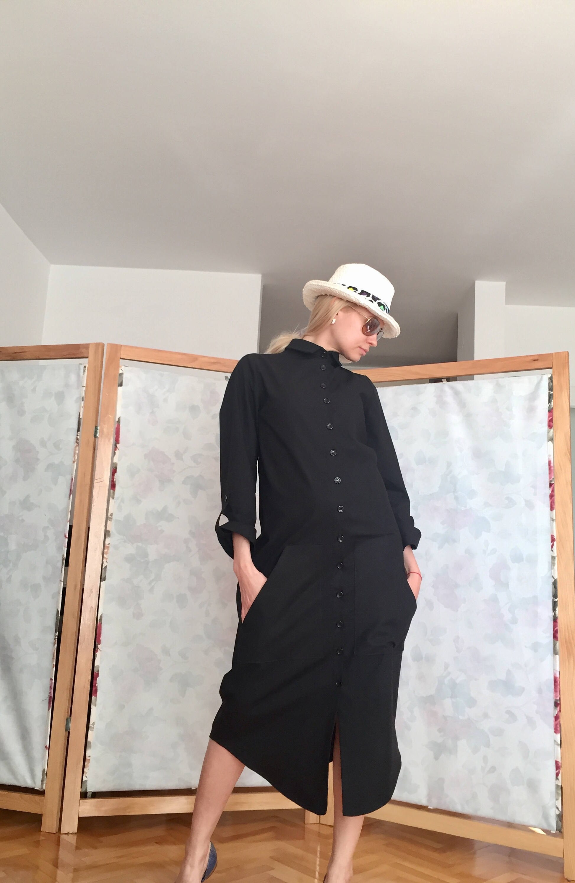 Linen Long Sleeve Black