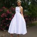 white dress woman, 50s cocktail dress, long white dress, beach wedding dress, white dresses for women, cocktail dress vintage, elegant dress 