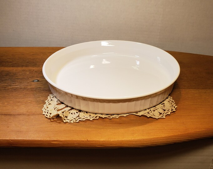Vintage Corning Ware Corning Ware French White Round Quiche Etsy