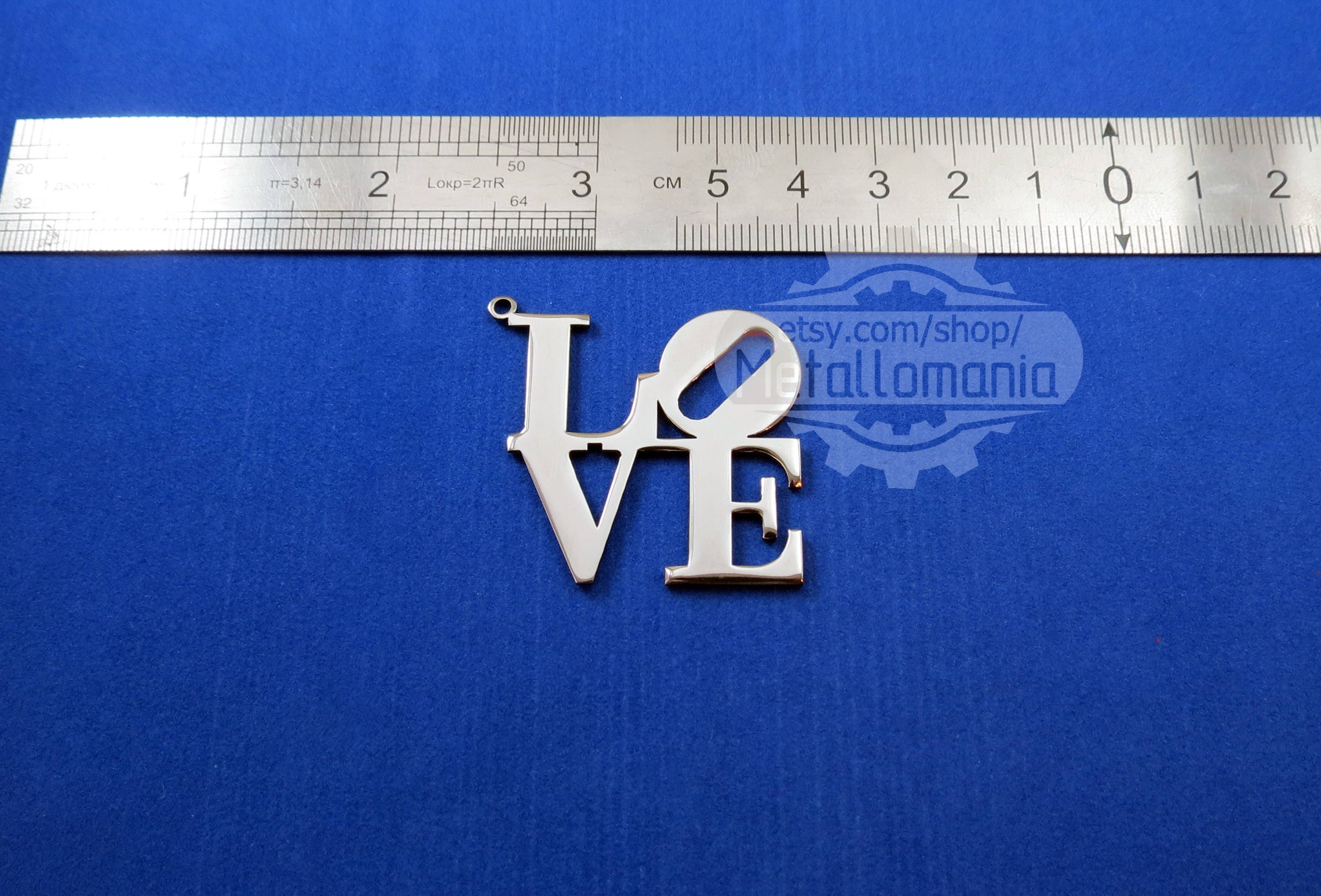 Philadelphia Love Park necklace / jewelry logo pendant emblem Etsy