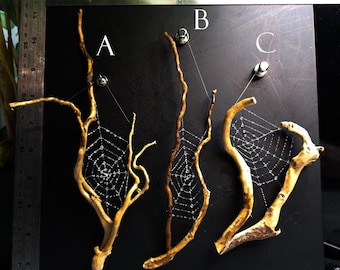 Branched Spider Webs Wall Hanging
