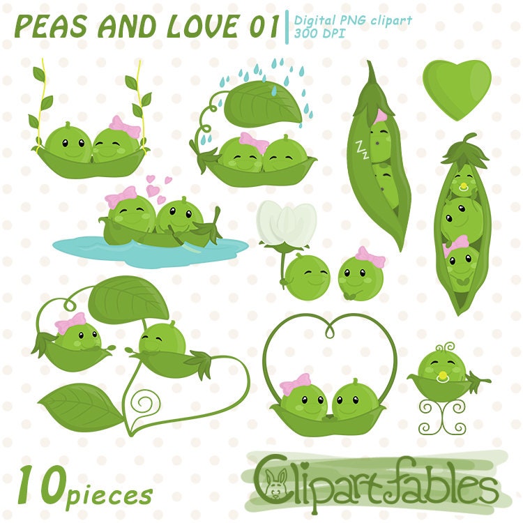 Twin Peas In A Pod Clipart School