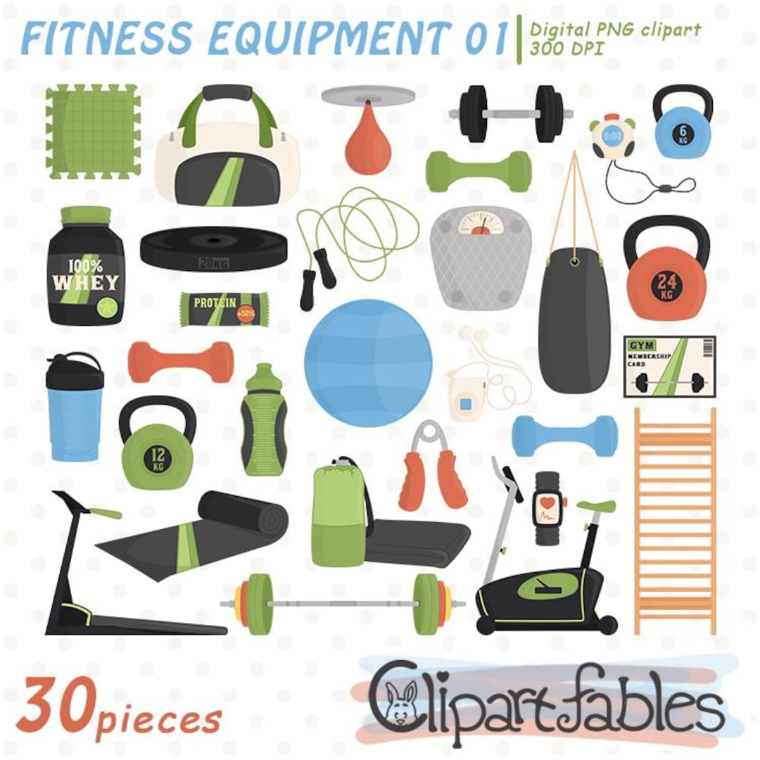 Cute Gym Equipment Gym Sport Seamless Pattern High-Res Stock Photo