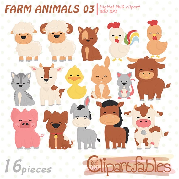 Cute FARM Animals Baby Animals Pink Pig Clipart Barnyard - Etsy Cute FARM Animals Baby Animals Pink Pig Clipart Barnyard - Etsy