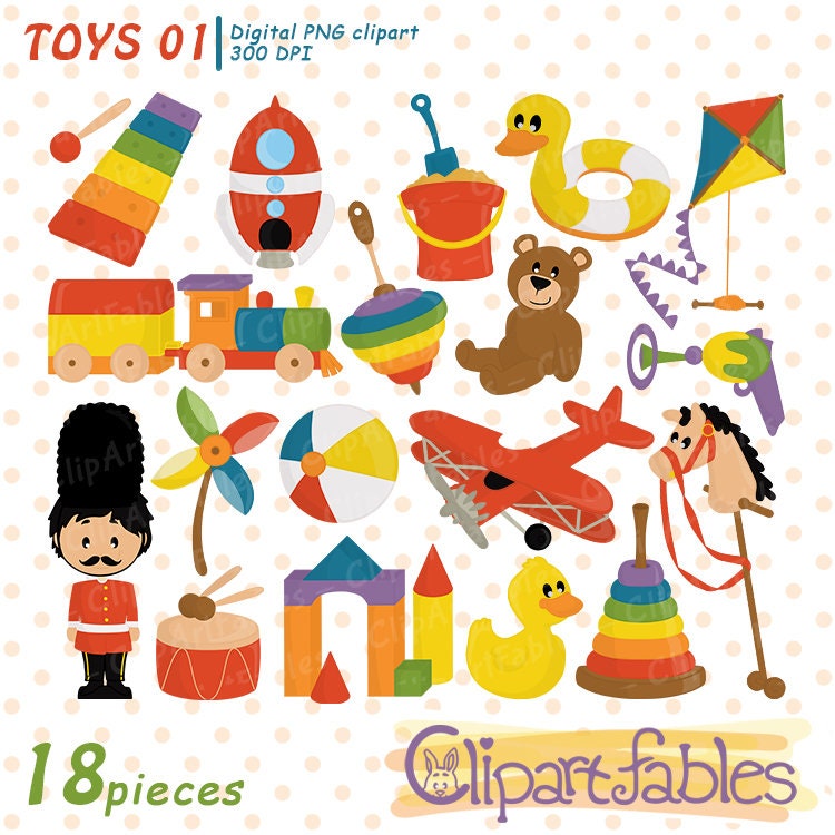 Kids toys clipart wooden toys ring toys horse kite Etsy