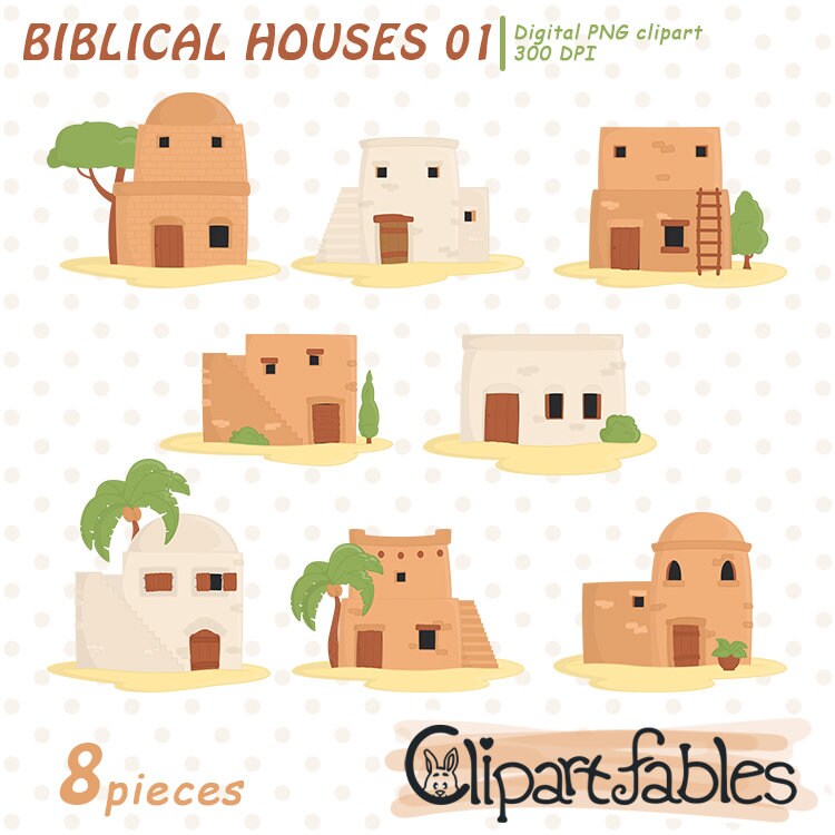 BIBLE HOUSES Clipart Biblical Homes, Ancient Houses, Biblebased