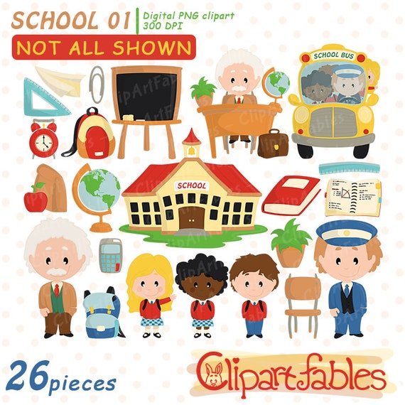 Cute Back To School Clipart Educational Clip Art Teacher Etsy Cute Back To School Clipart Educational Clip Art Teacher Etsy