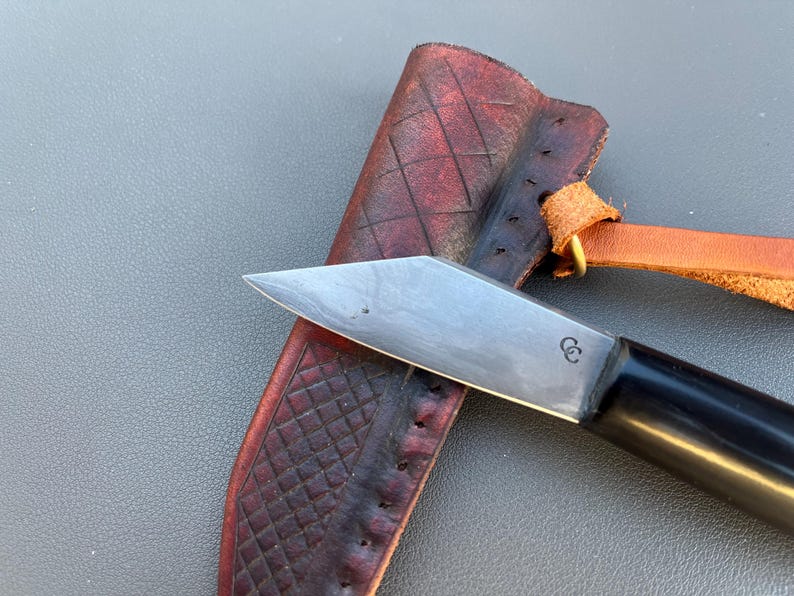 Viking Hearth Steel Knife/seax Coppergate Reproduction With Hamon and ...