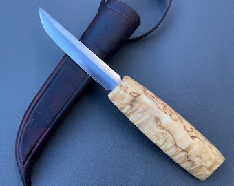 Kokemäen Style Puukko Knife, Hand Forged Carbon Steel