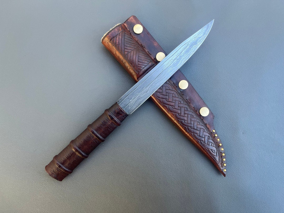 Continental Seax Knife Hearth Steel Wrought Iron Short Sax Early