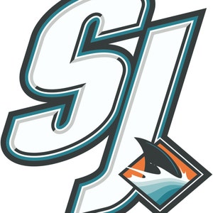 Sports Collectibles Vintage 90s Original San Jose Sharks Logo Sticker Sheet Art & Collectibles 