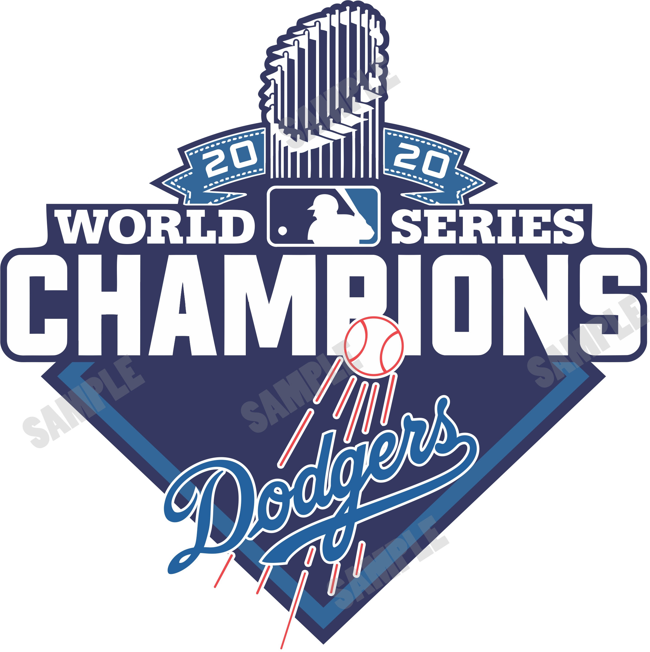 Los Angeles Dodgers 2020 World Series CHAMPIONS Decal/Sticker Etsy