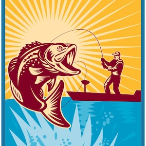 Big Mouth Bass Vinyl Sticker/Decal