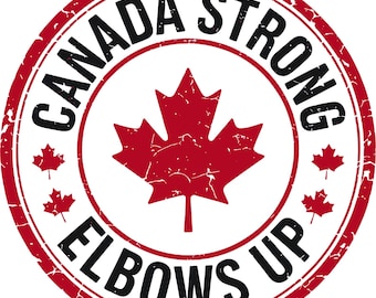 Elbows Up Car Sticker, Decal Car Truck Window Wall Art