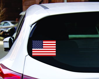 USA United States Flag Decal Sticker Car Truck Window Wall Art