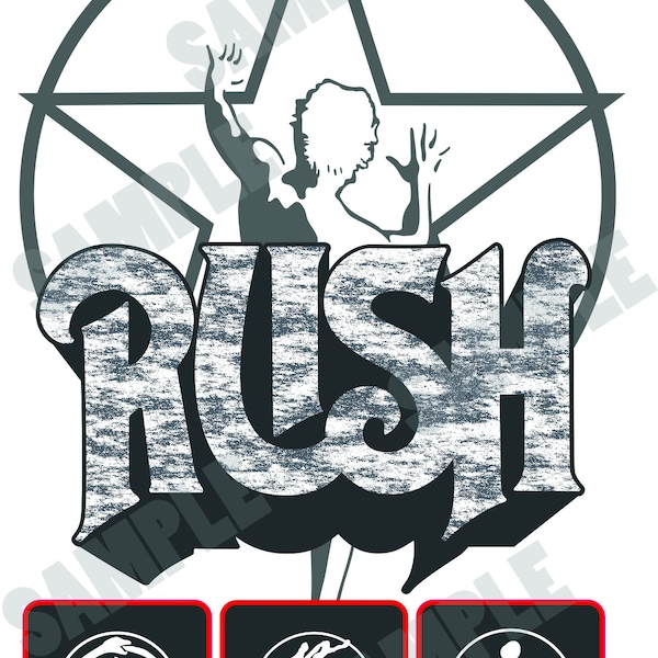 RUSH Star Man Decal / Sticker