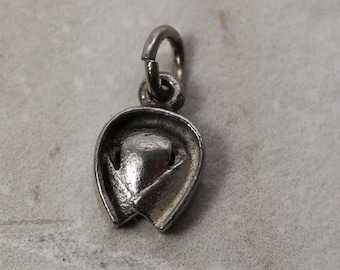 Vintage Alien charm, sterling silver charm, small charm, gifts for her