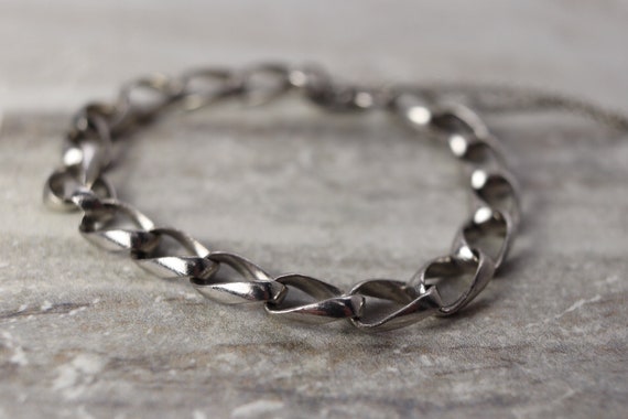Vintage Sterling Silver Starter Charm Bracelet, 7