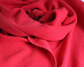 Vintage Roter Winterschal aus Polyester, rechteckiger Schal, Weihnachtsschal, Geschenke für Sie, Geschenke für Ihn, Geschenke für Mama