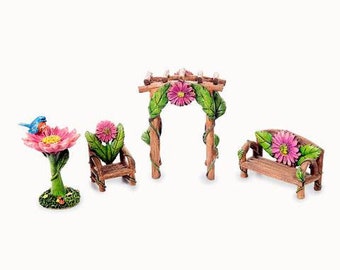 Fairy Garden Chairs, Fairy garden, Miniature Fairy furniture, Fairy accessories