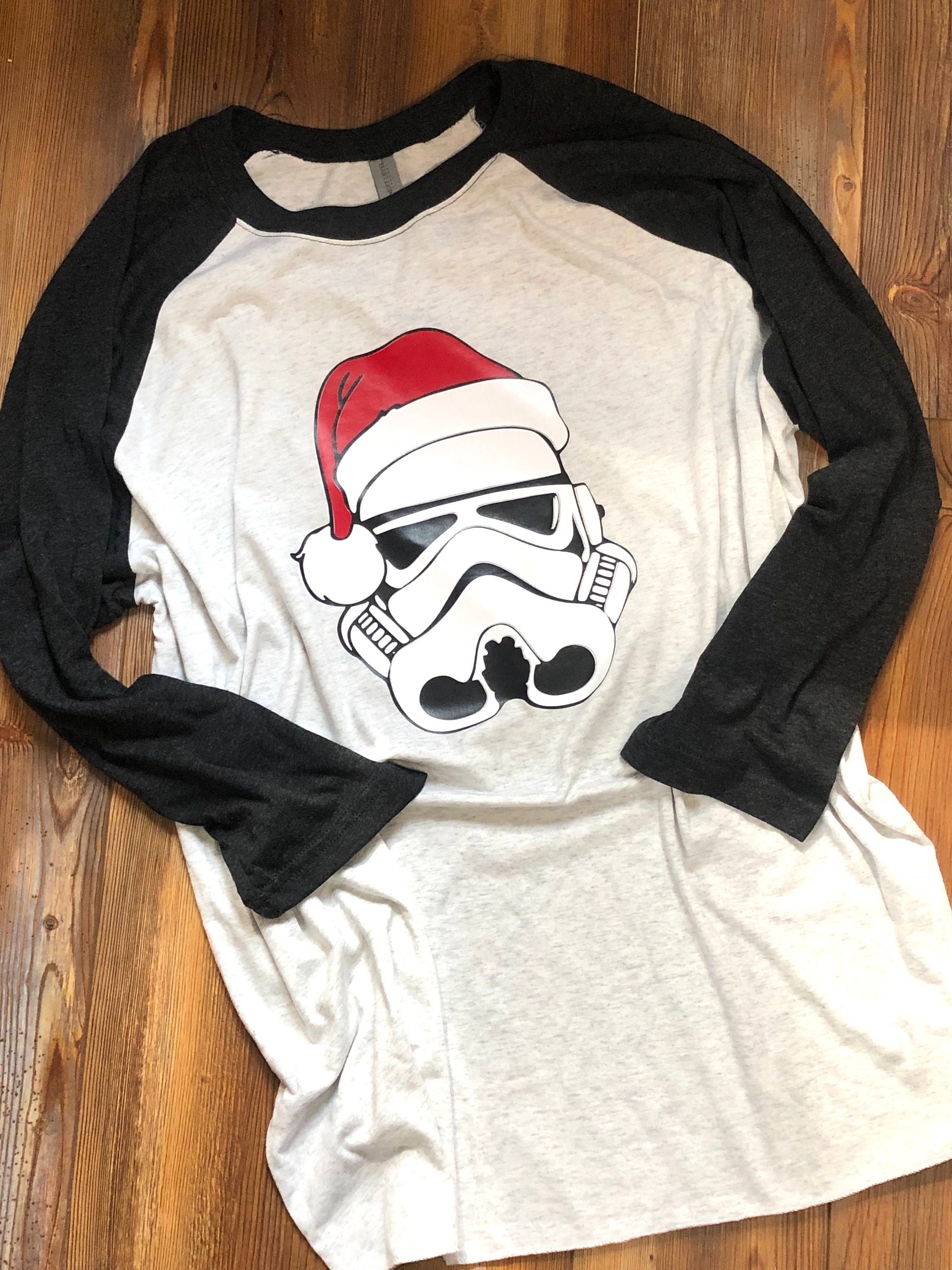 Star Wars Christmas Shirt Santa Storm Trooper Galaxys Edge Etsy
