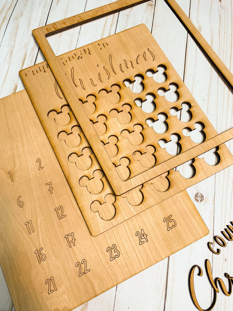 DIY Paint Your Own Advent Calendar Disney Advent Calendar Etsy