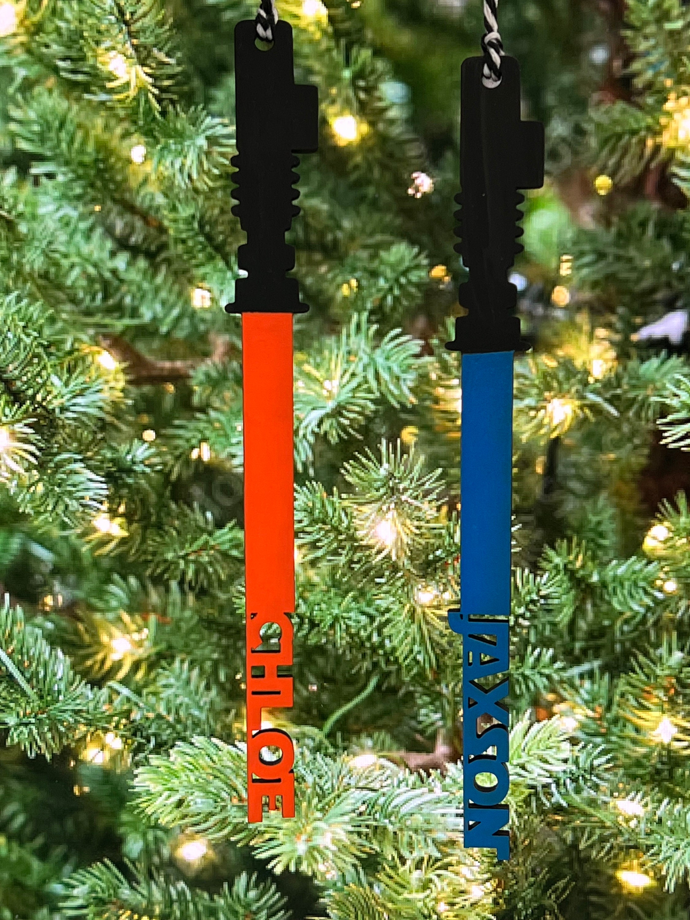 Star Wars Christmas Ornament Lightsaber Ornament Etsy