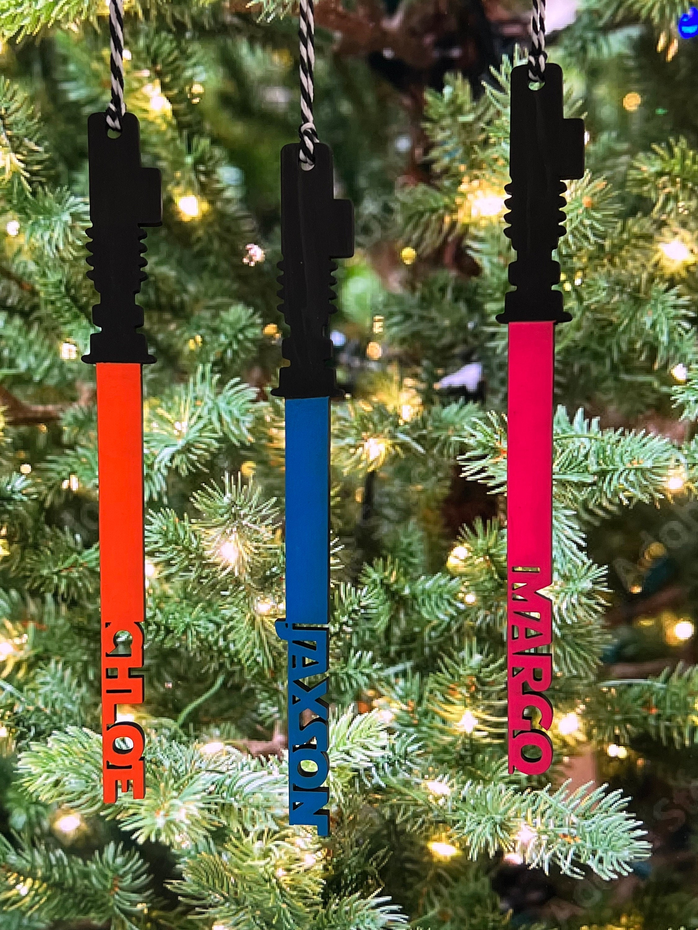 Star Wars Christmas Ornament Lightsaber Ornament Etsy