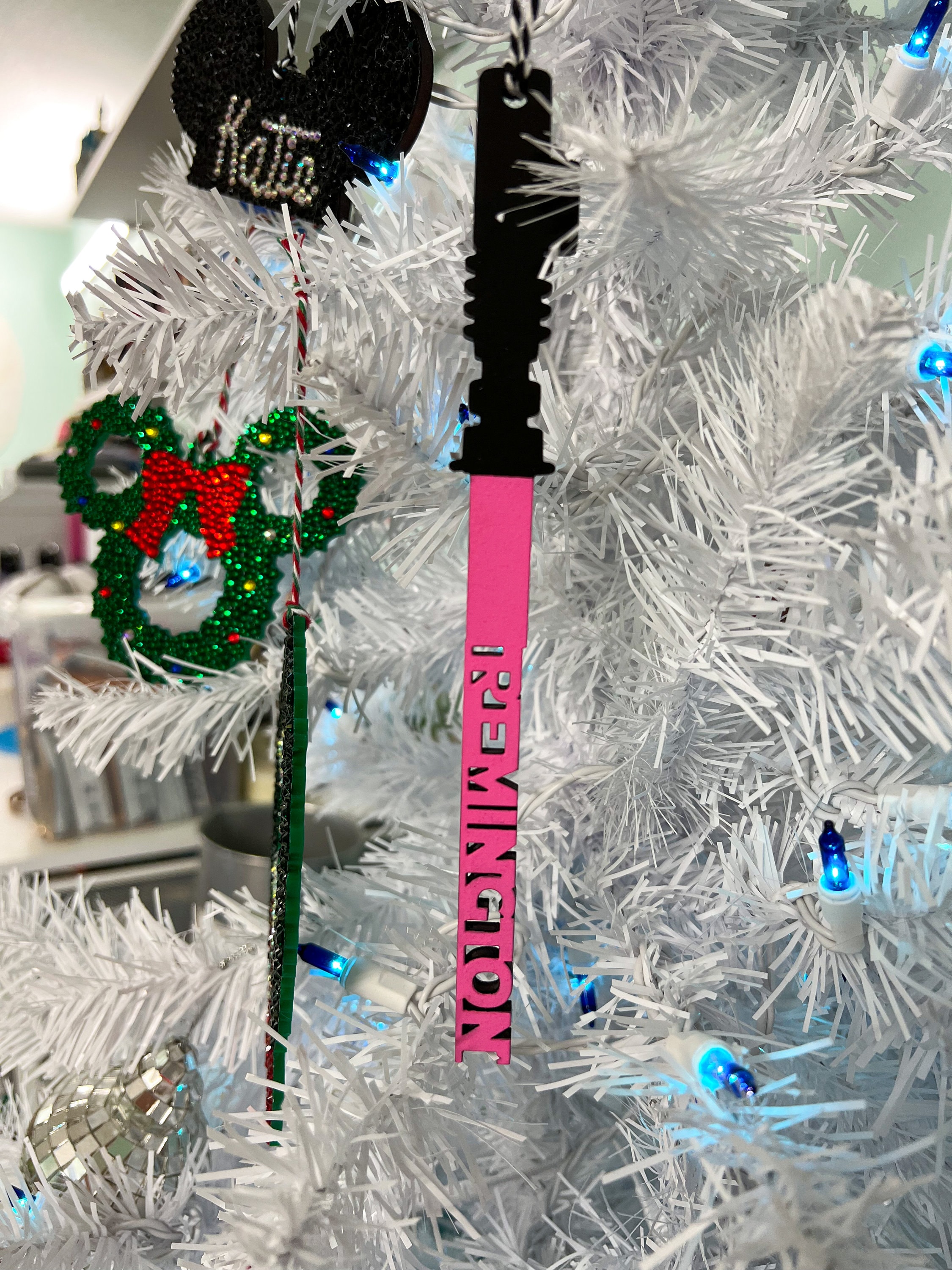 Star Wars Christmas ornament, lightsaber ornament, personalized Star Wars ornament, light saber