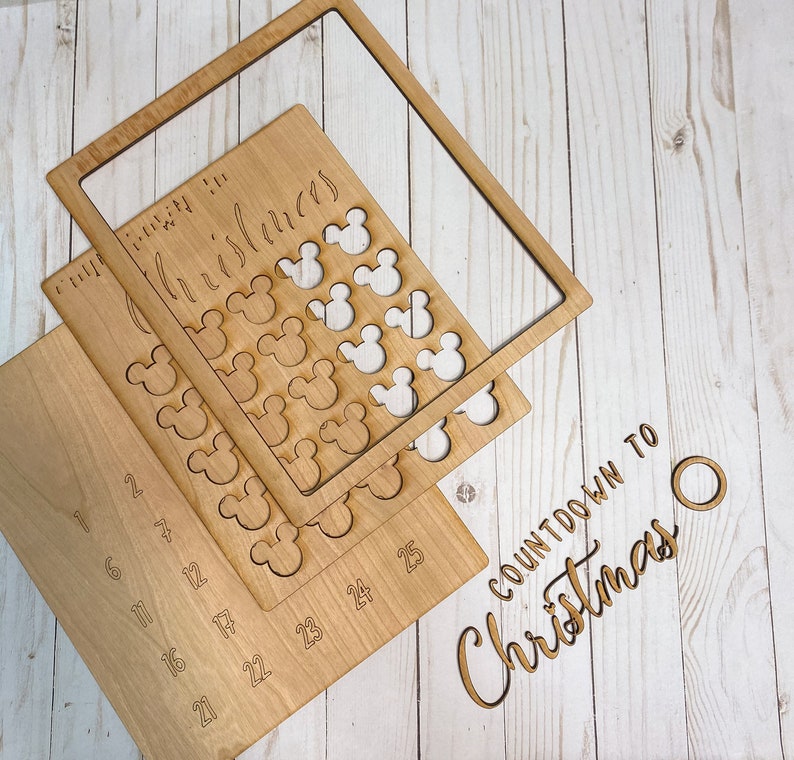 DIY Paint Your Own Advent Calendar Disney Advent Calendar Etsy
