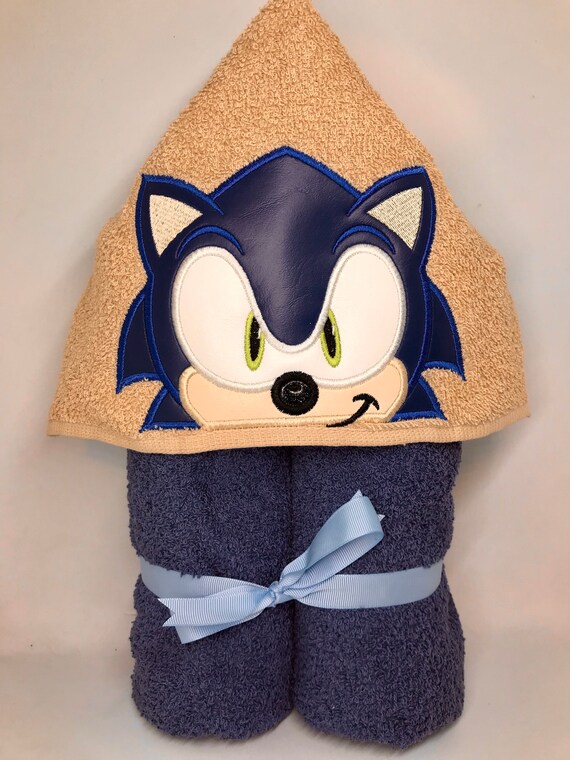 sonic hooded towel