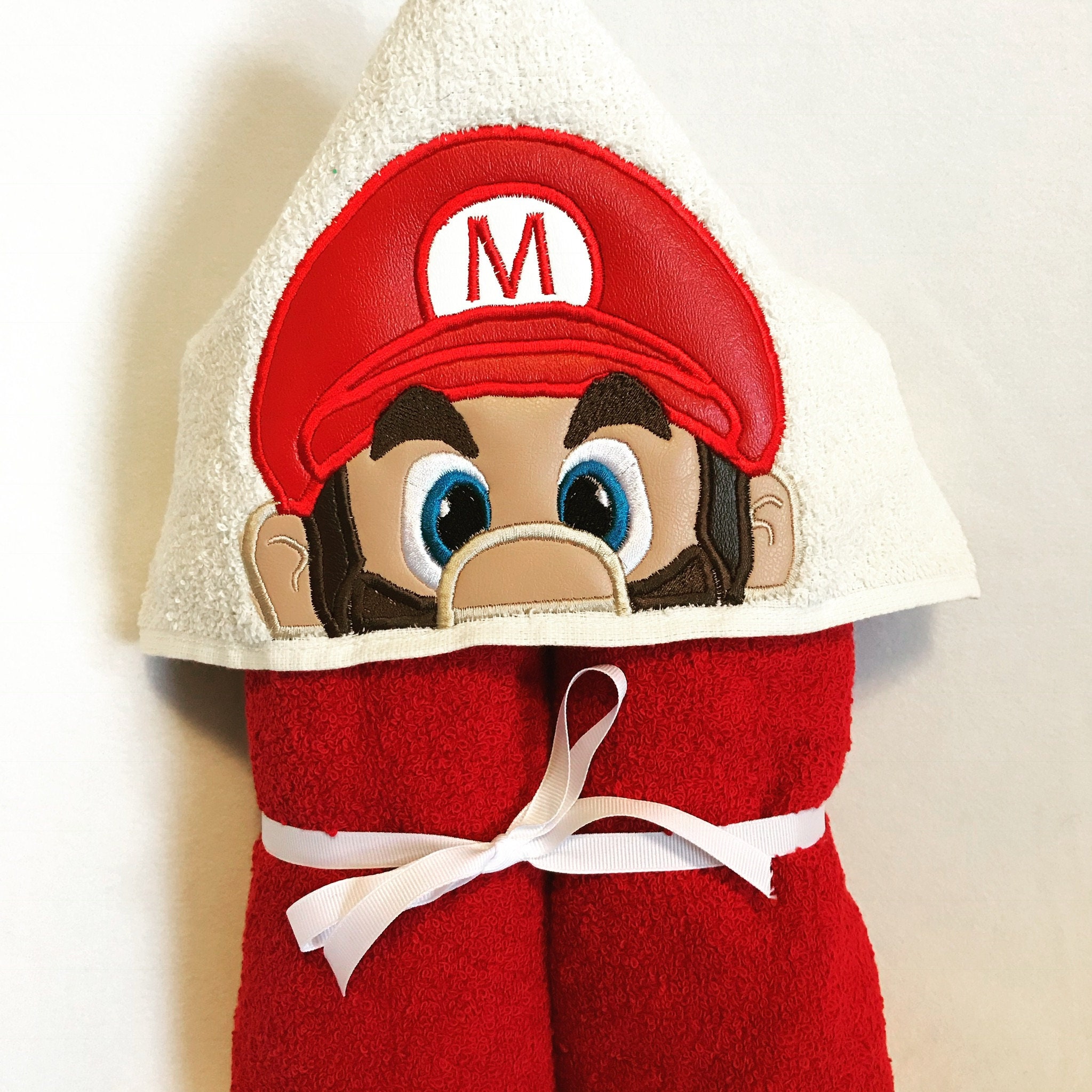 mario hooded towel