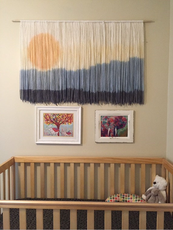 Items similar to Yarn wall hanging Hello Sunshine on Etsy