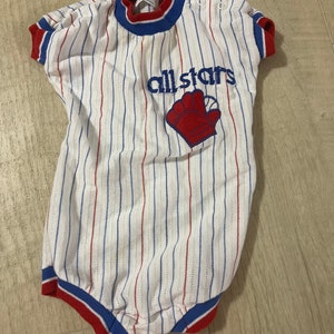 Vintage Health-Tex all star baseball bodysuit size 9 months